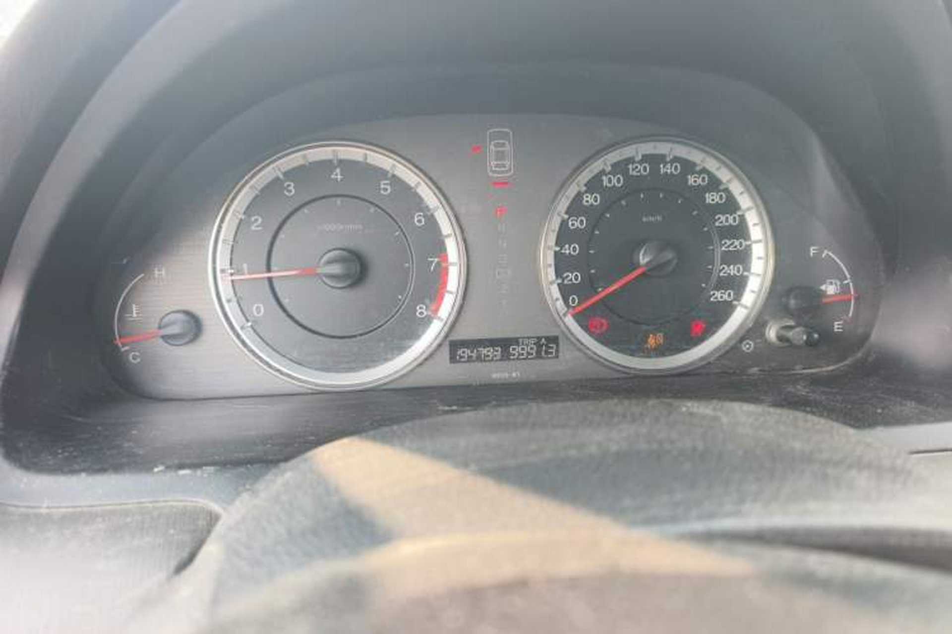 Used Honda Accord 2013 2.0L SE Odometer Close Up