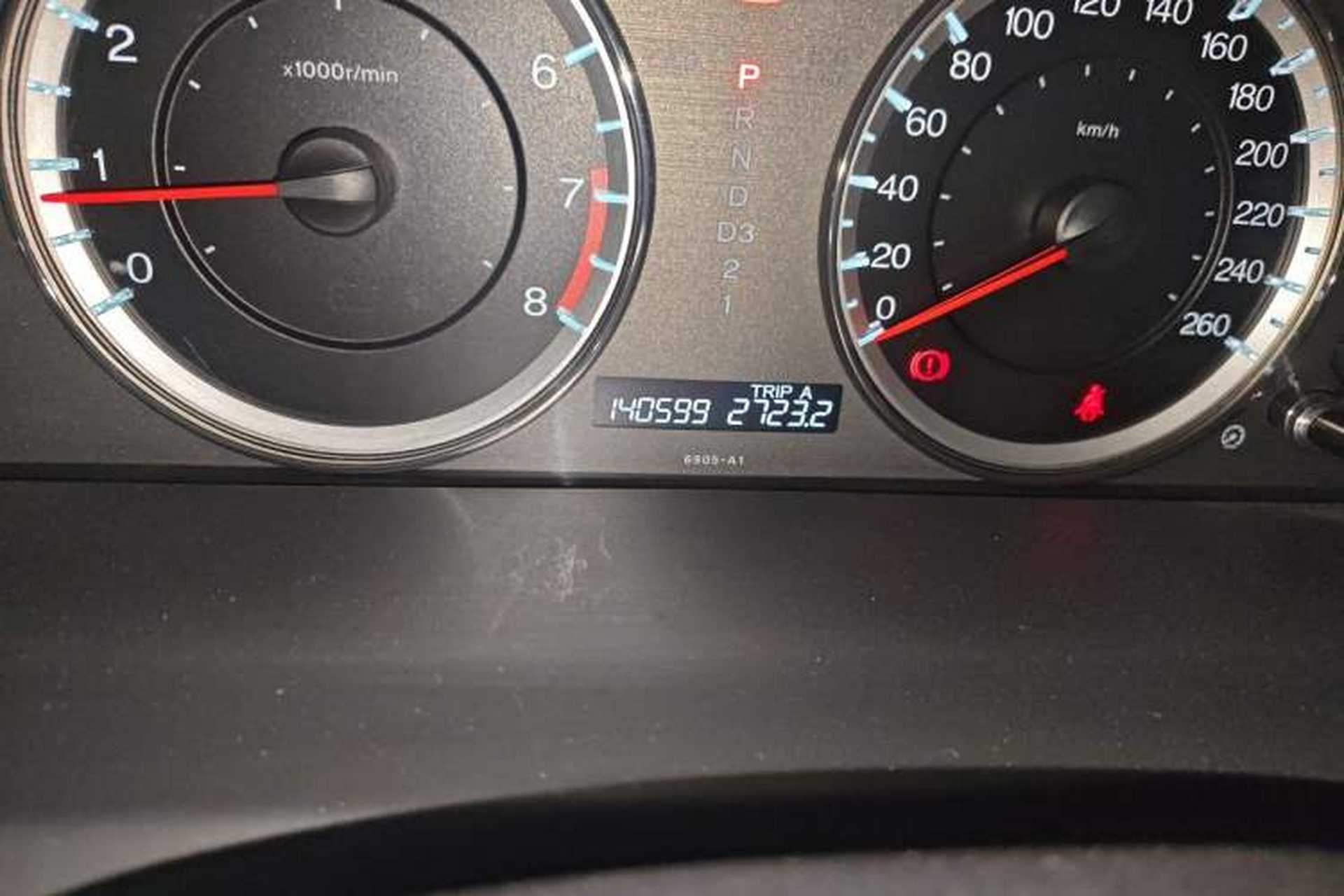 Used Honda Accord 2013 2.0L SE Odometer Close Up