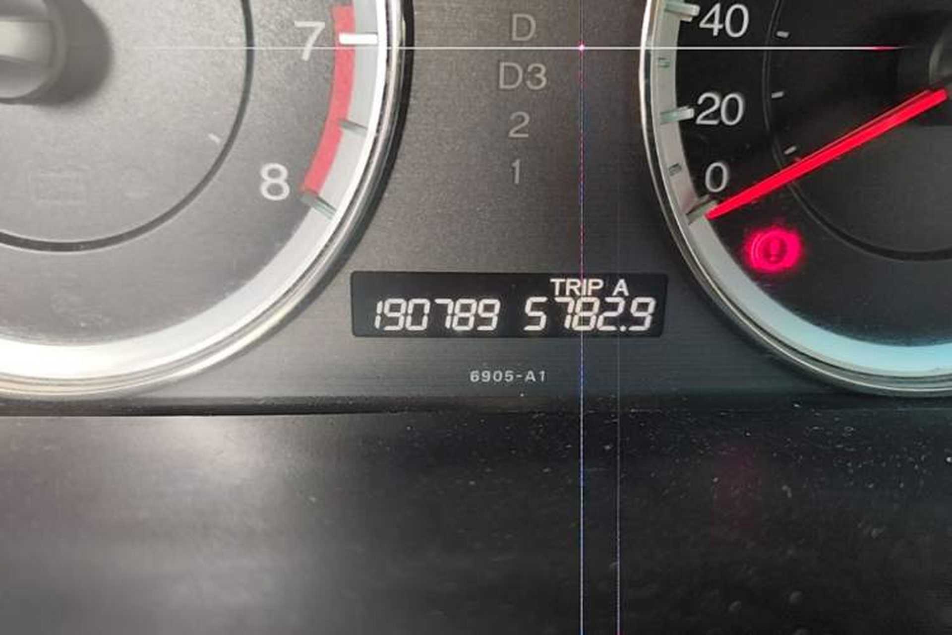 Used Honda Accord 2013 2.0L SE Odometer Close Up