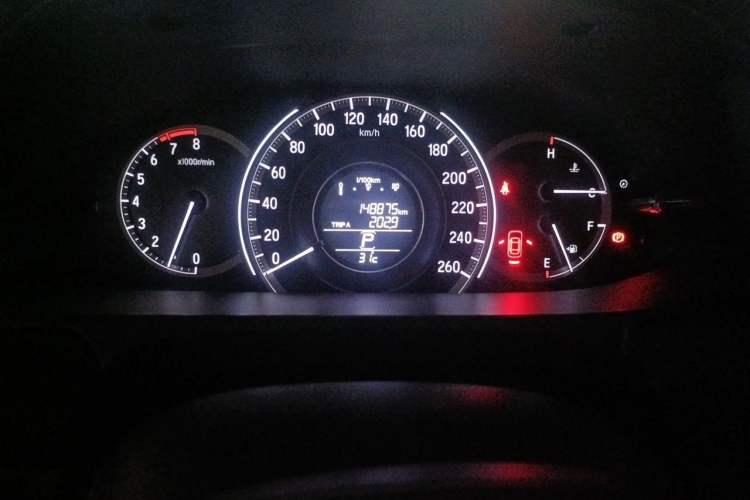Used Honda Accord 2016 2.0L Elite Edition Odometer Close Up