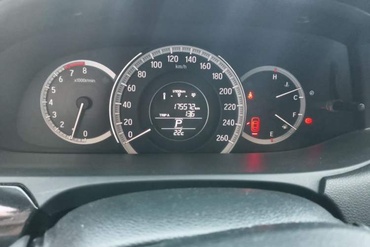 Used Honda Accord 2016 2.0L Elite Edition Odometer Close Up