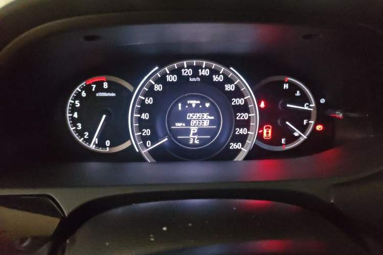 Used Honda Accord 2016 2.0L Elite Edition Odometer Close Up