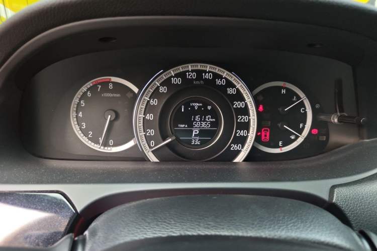 Used Honda Accord 2016 2.0L Elite Edition Odometer Close Up
