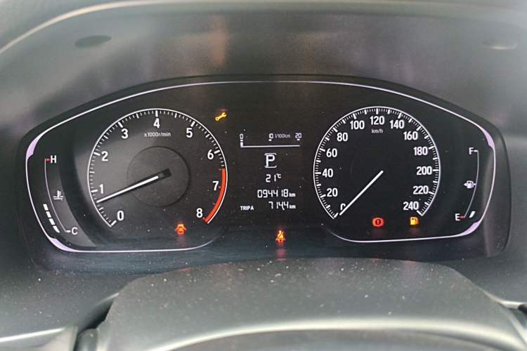 Used Honda Accord 2018 260TURBO Elite Edition China VI Odometer Close Up