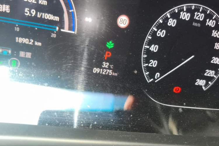 Used Honda Accord 2018 Rui Hybrid 2.0L Rui Ling Edition China VI Odometer Close Up