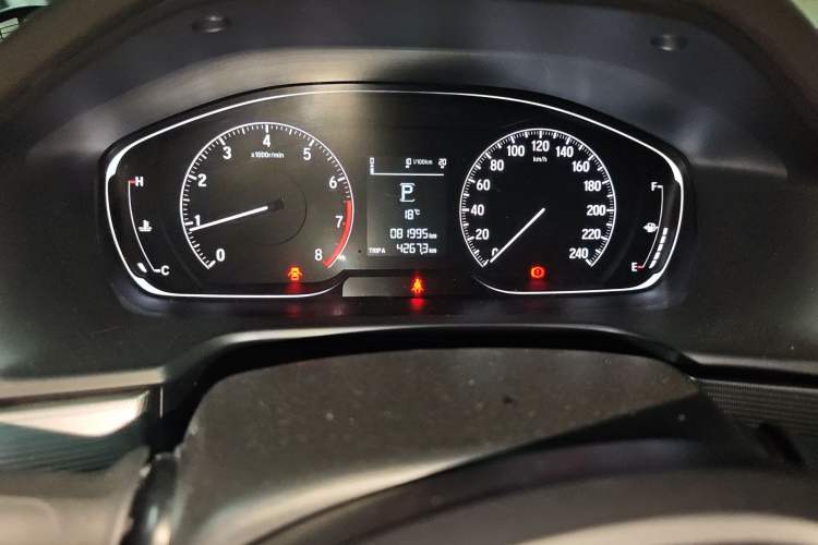Used Honda Accord 2018 260TURBO Elite Edition China V Odometer Close Up