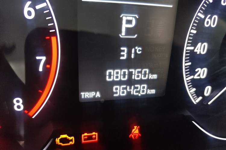 Used Honda Accord 2018 260TURBO Elite Edition China V Odometer Close Up
