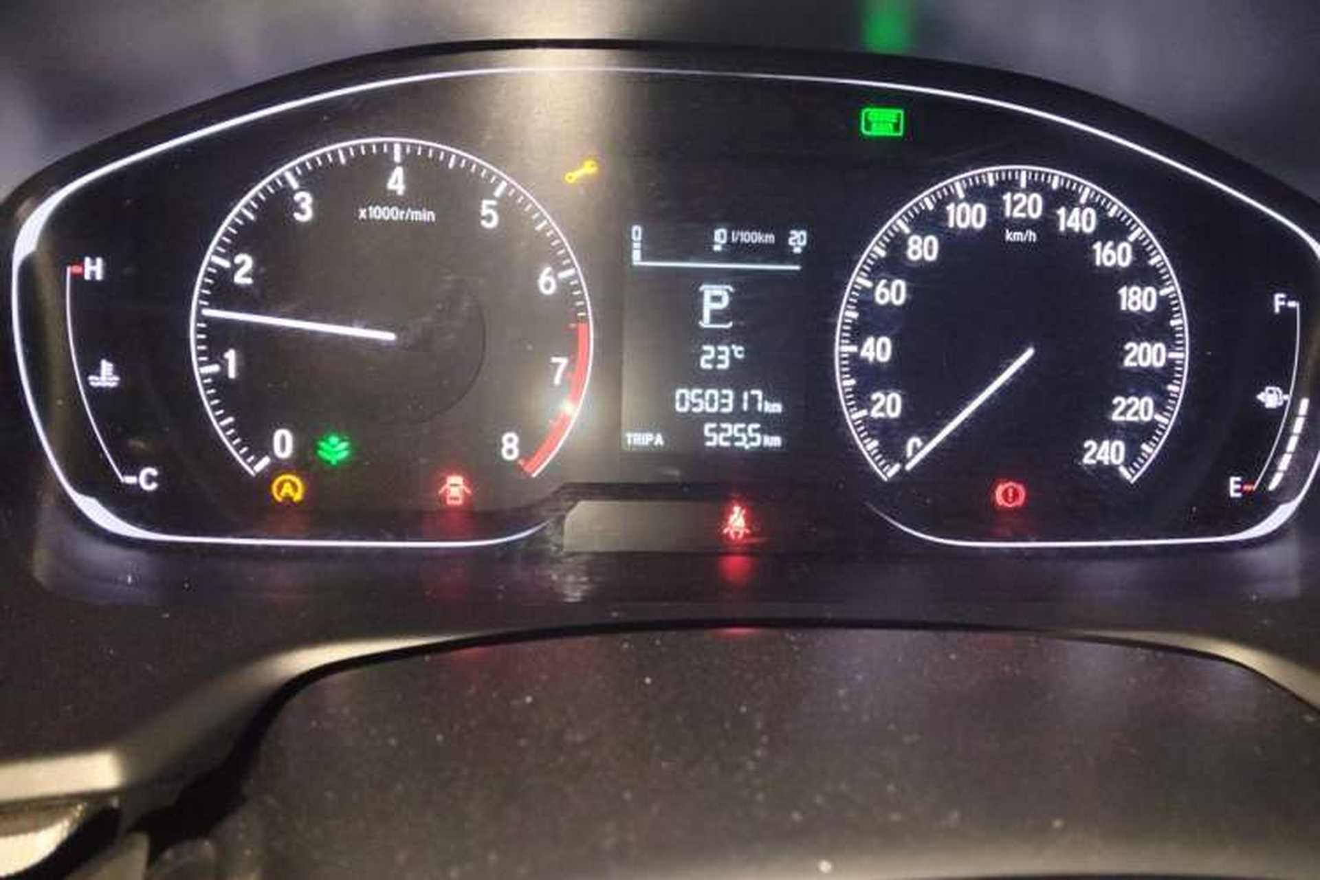 Used Honda Accord 2018 260TURBO Elite Edition China VI Odometer Close Up