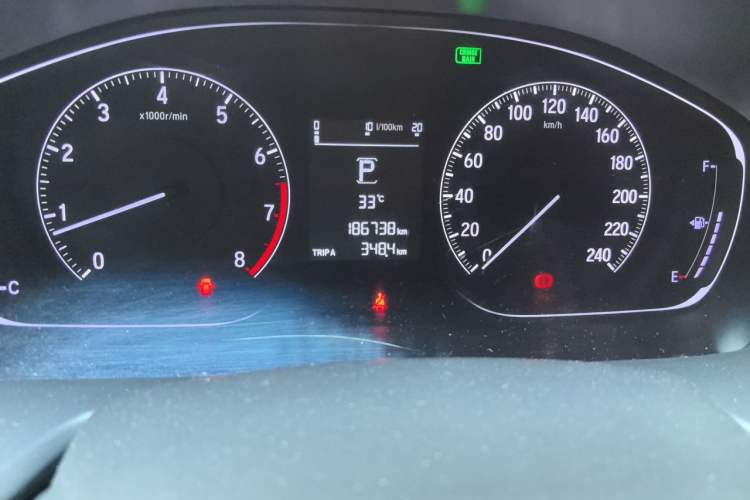 Used Honda Accord 2018 260TURBO Elite Edition China V Odometer Close Up