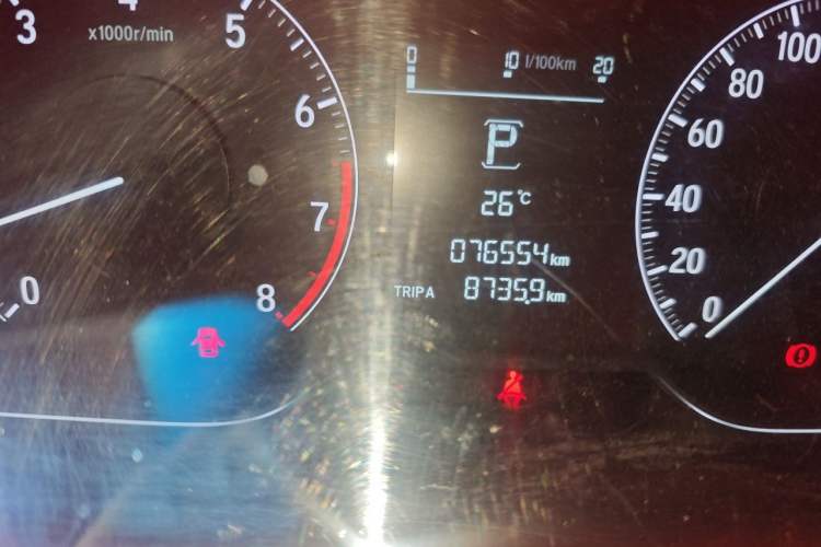 Used Honda Accord 2018 260TURBO Elite Edition China V Odometer Close Up