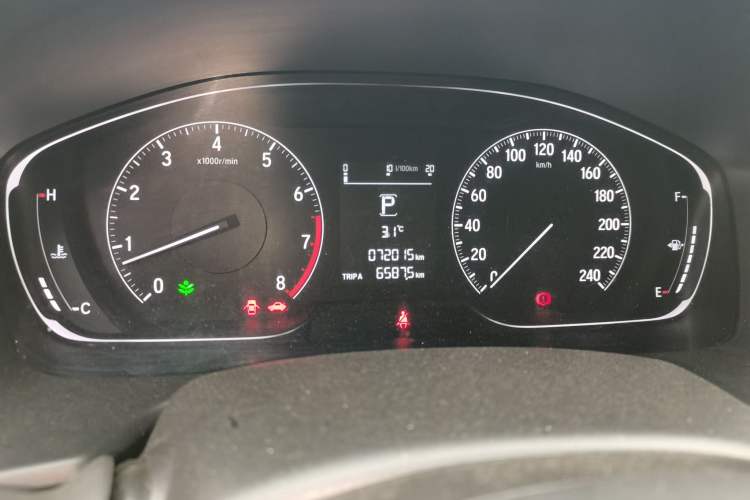 Used Honda Accord 2018 260TURBO Elite Edition China V Odometer Close Up