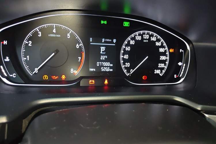 Used Honda Accord 2018 260TURBO Elite Edition China VI Odometer Close Up