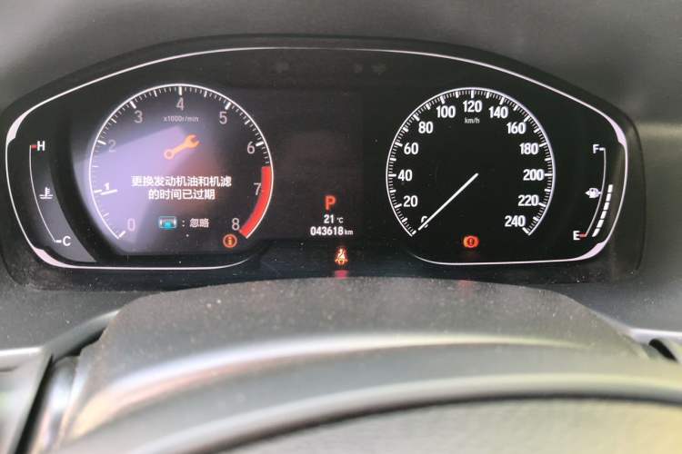 Used Honda Accord 2018 260TURBO Prestige Edition China VI Odometer Close Up