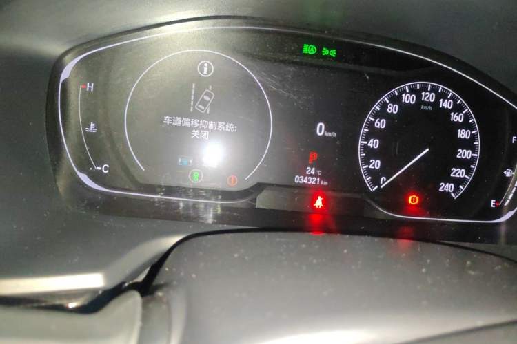 Used Honda Accord 2022 260TURBO Phantom Night · Prestige Edition Odometer Close Up