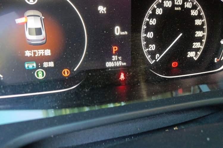 Used Honda Accord 2022 260TURBO Phantom Night · Prestige Edition Odometer Close Up