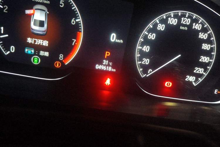 Used Honda Accord 2022 260TURBO Phantom Night · Prestige Edition Odometer Close Up