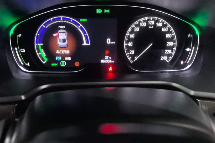 Used Honda Accord 2022 Xing·Hybrid 2.0L Phantom Night·Sharp Intelligence Edition Odometer Close Up
