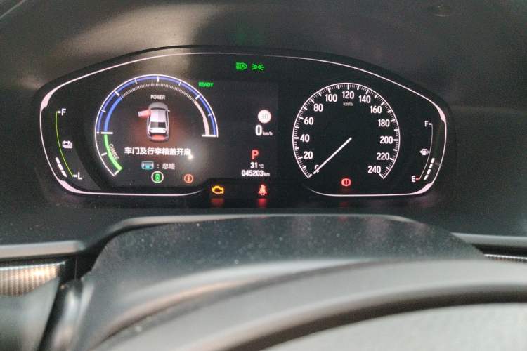 Used Honda Accord 2022 Xing·Hybrid 2.0L Phantom Night·Sharp Intelligence Edition Odometer Close Up