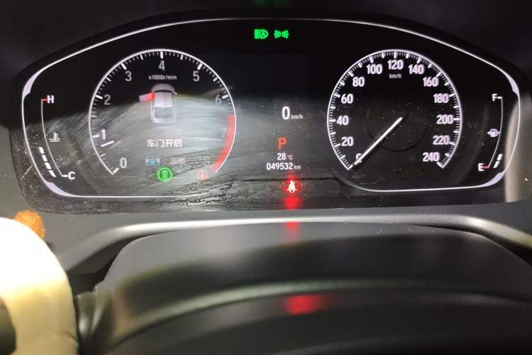 Used Honda Accord 2022 260TURBO Phantom Night · Prestige Edition Odometer Close Up