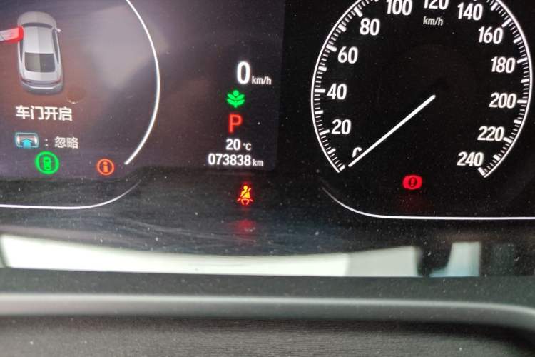 Used Honda Accord 2022 260TURBO Phantom Night · Prestige Edition Odometer Close Up