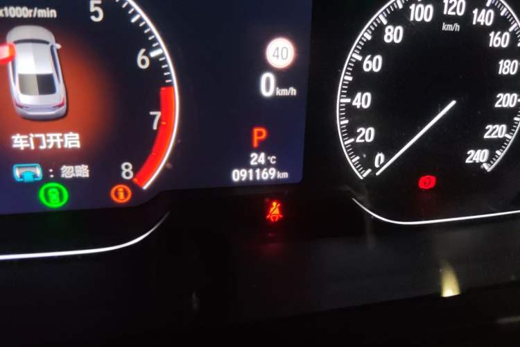 Used Honda Accord 2022 260TURBO Phantom Night · Prestige Edition Odometer Close Up