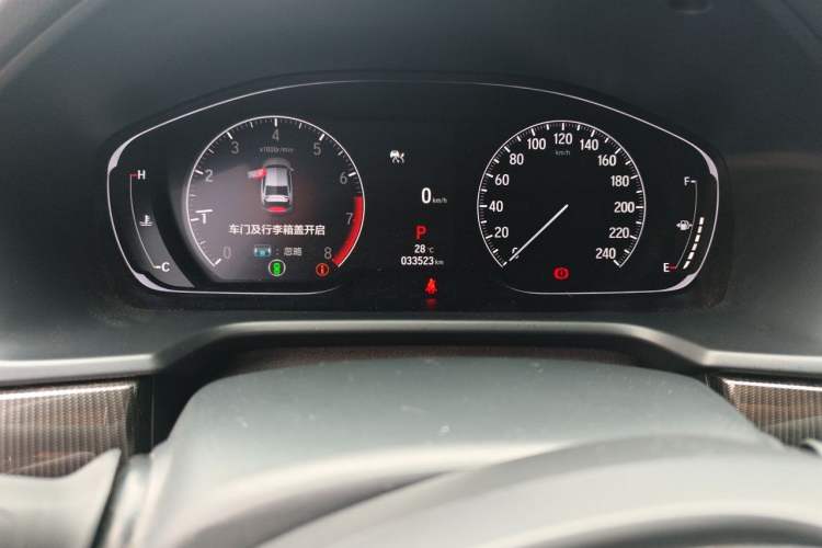 Used Honda Accord 2022 260TURBO Phantom Night · Prestige Edition Odometer Close Up