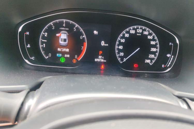 Used Honda Accord 2022 260TURBO Phantom Night · Prestige Edition Odometer Close Up