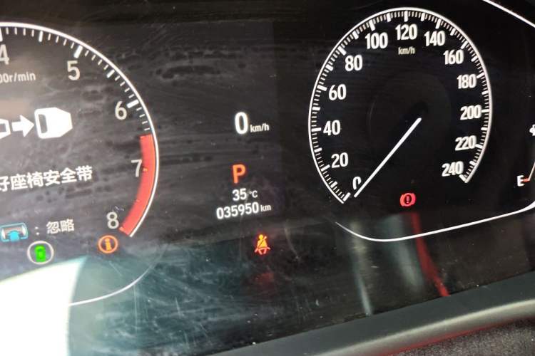 Used Honda Accord 2022 260TURBO Phantom Night · Prestige Edition Odometer Close Up