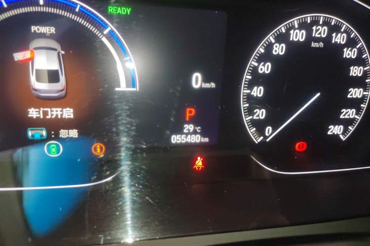 Used Honda Accord 2022 Xing·Hybrid 2.0L Phantom Night·Sharp Intelligence Edition Odometer Close Up