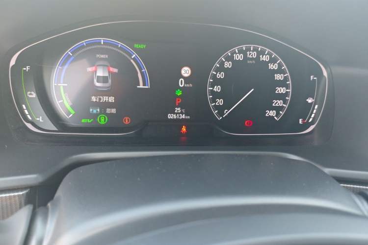 Used Honda Accord 2022 Xing·Hybrid 2.0L Phantom Night·Sharp Intelligence Edition Odometer Close Up
