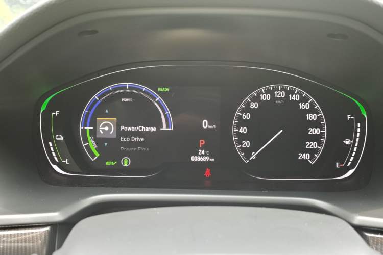 Used Honda Accord 2022 Xing·Hybrid 2.0L Phantom Night·Sharp Intelligence Edition Odometer Close Up