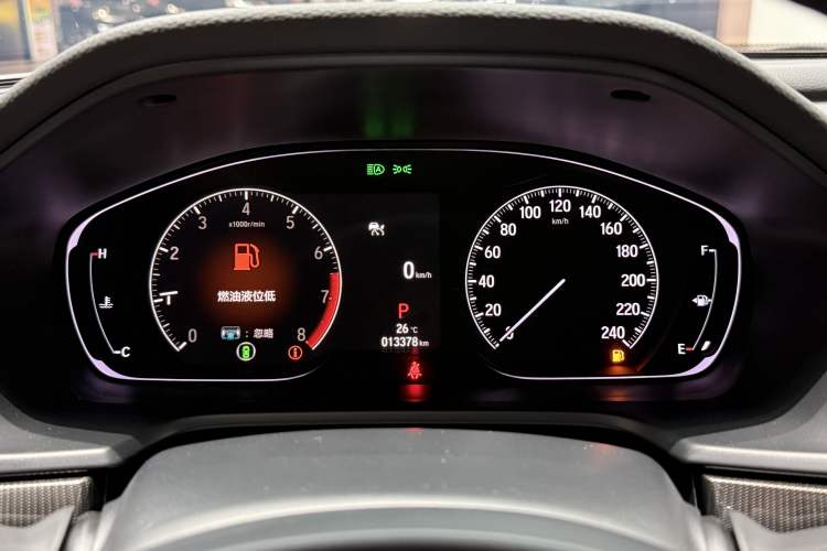 Used Honda Accord 2022 260TURBO Phantom Night · Prestige Edition Odometer Close Up