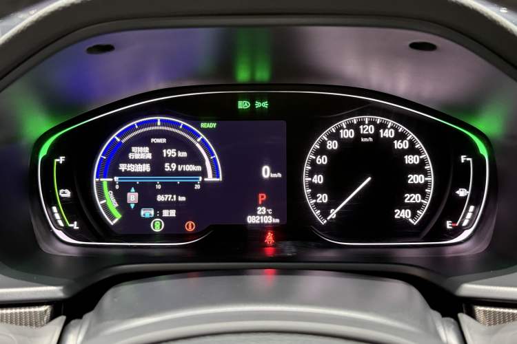 Used Honda Accord 2022 Xing·Hybrid 2.0L Phantom Night·Sharp Intelligence Edition Odometer Close Up