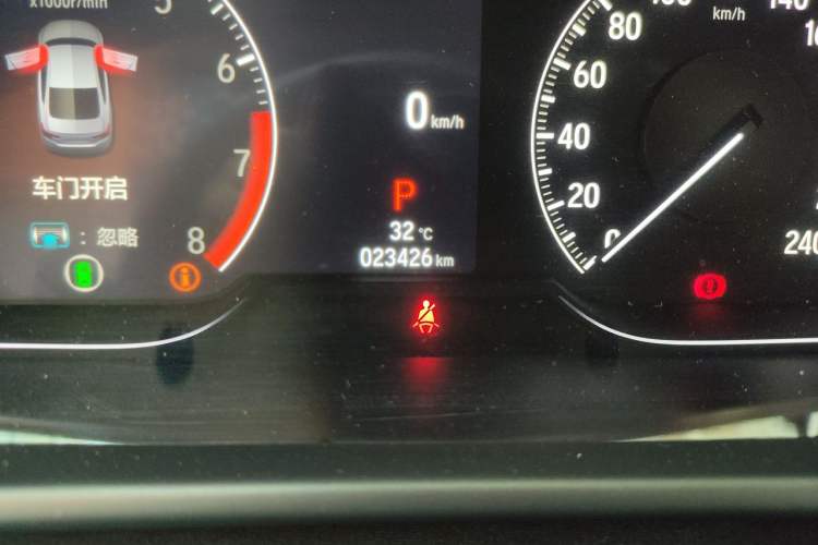 Used Honda Accord 2022 260TURBO Phantom Night · Prestige Edition Odometer Close Up
