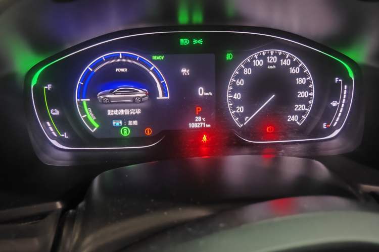 Used Honda Accord 2022 Xing·Hybrid 2.0L Phantom Night·Sharp Intelligence Edition Odometer Close Up