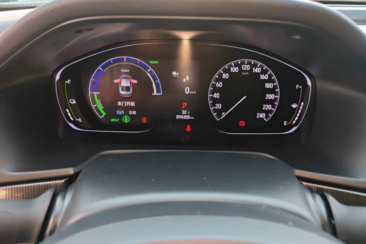 Used Honda Accord 2022 Xing·Hybrid 2.0L Phantom Night·Sharp Intelligence Edition Odometer Close Up