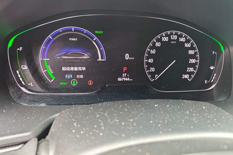 Used Honda Accord 2022 Xing·Hybrid 2.0L Phantom Night·Sharp Intelligence Edition Odometer Close Up