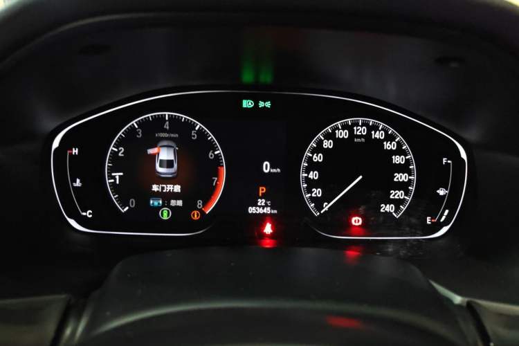 Used Honda Accord 2022 260TURBO Phantom Night · Prestige Edition Instrument Cluster