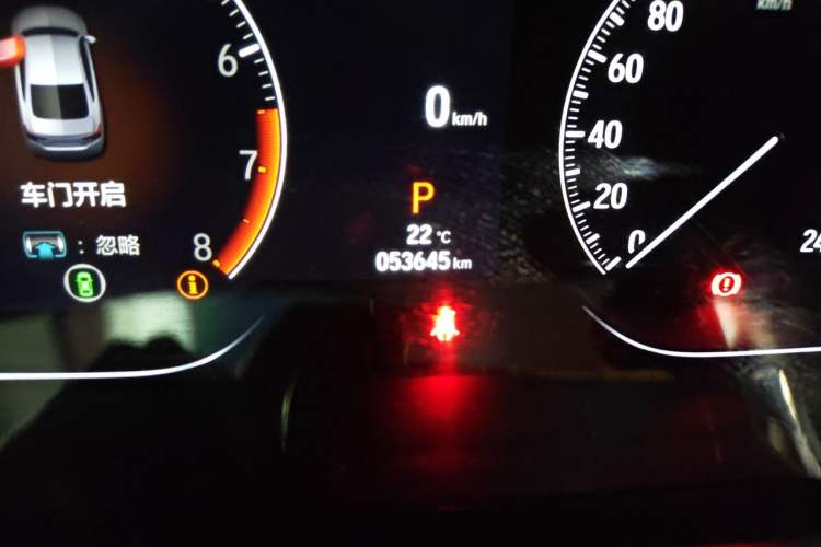 Used Honda Accord 2022 260TURBO Phantom Night · Prestige Edition Odometer Close Up
