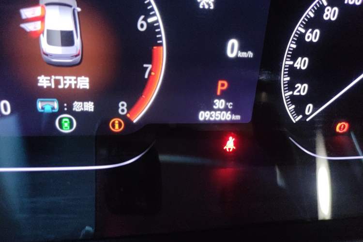 Used Honda Accord 2022 260TURBO Phantom Night · Prestige Edition Odometer Close Up