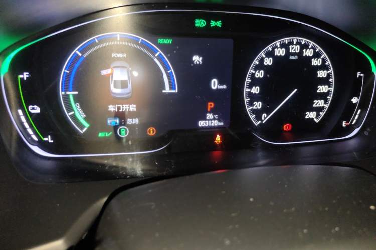 Used Honda Accord 2022 Xing·Hybrid 2.0L Phantom Night·Sharp Intelligence Edition Odometer Close Up