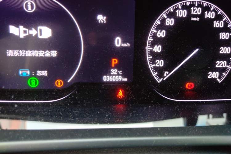 Used Honda Accord 2022 260TURBO Phantom Night · Prestige Edition Odometer Close Up