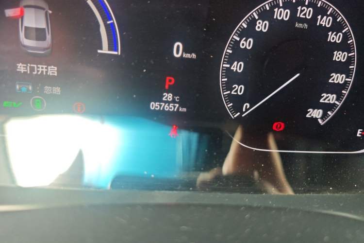 Used Honda Accord 2022 Xing·Hybrid 2.0L Phantom Night·Sharp Intelligence Edition Odometer Close Up