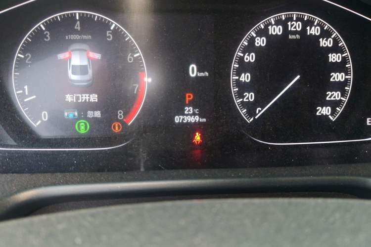 Used Honda Accord 2022 260TURBO Phantom Night · Prestige Edition Odometer Close Up