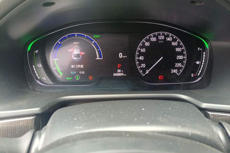 Used Honda Accord 2022 Xing·Hybrid 2.0L Phantom Night·Sharp Intelligence Edition Odometer Close Up