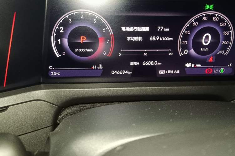 Used Honda Accord 2023 260TURBO Smart Enjoyment Version Odometer Close Up