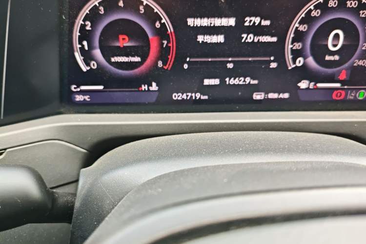 Used Honda Accord 2024 260TURBO Luxury Edition Odometer Close Up