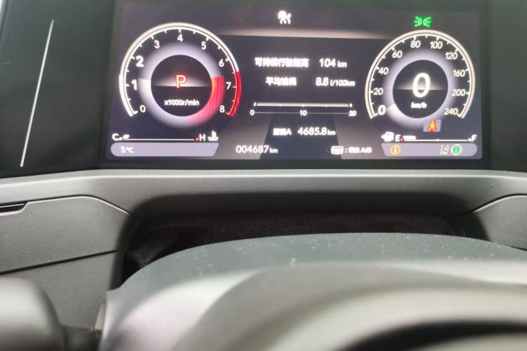 Used Honda Accord 2024 260TURBO Luxury Edition Odometer Close Up