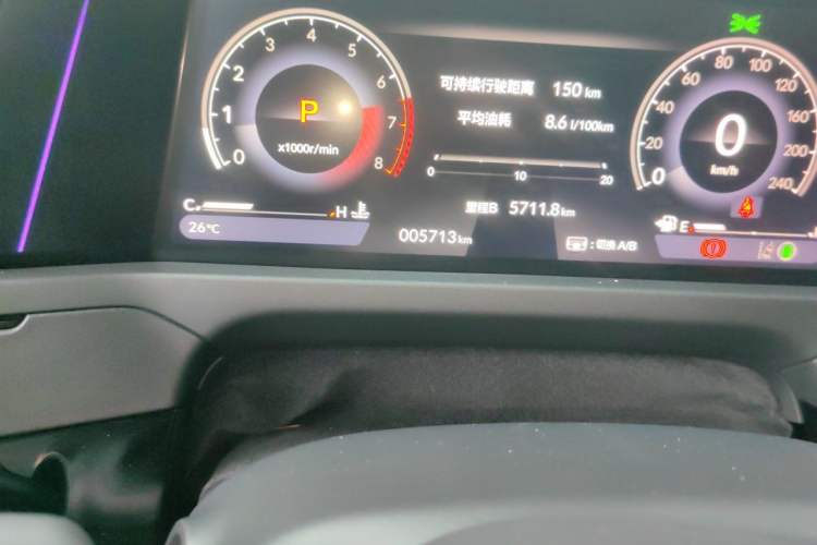 Used Honda Accord 2025 260TURBO Prestige Edition Odometer Close Up