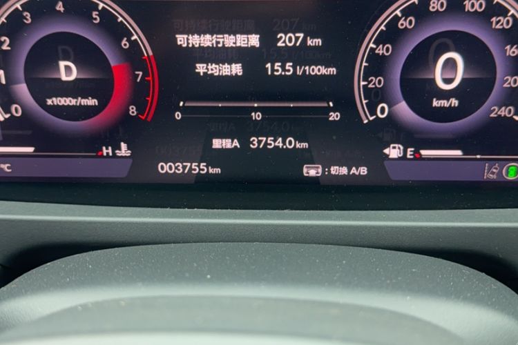 Used Honda Accord 2025 260TURBO Luxury Edition Odometer Close Up